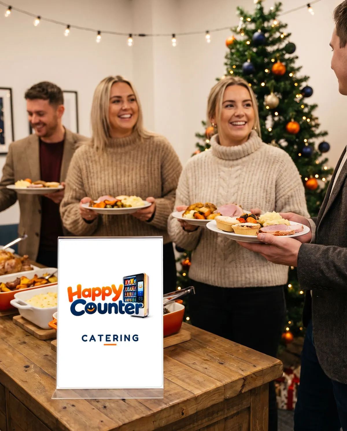Holiday parties catered by Happy Counter